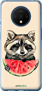Чохол на OnePlus 7T Єнотик з кавуном "4605u-1809-2448"