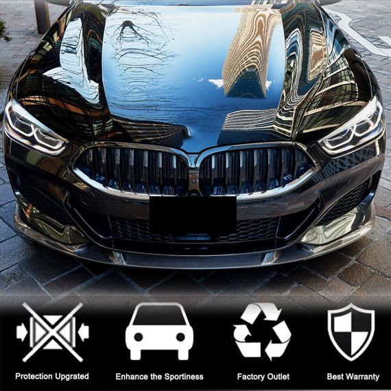Накладка на передній бампер Lip V3 (для M-Sport, Карбон) для BMW 8 cерія G14/G15/G16 2018- рр | Зображення 2