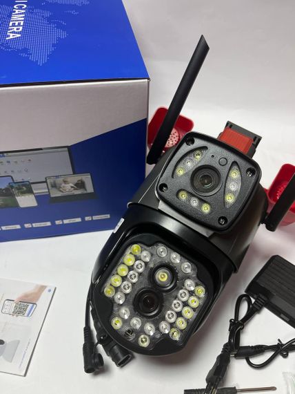 Вулична поворотна IP-камера з мигалкою 200Вт 4K A28B V380 (46282-_1112) | Зображення 7