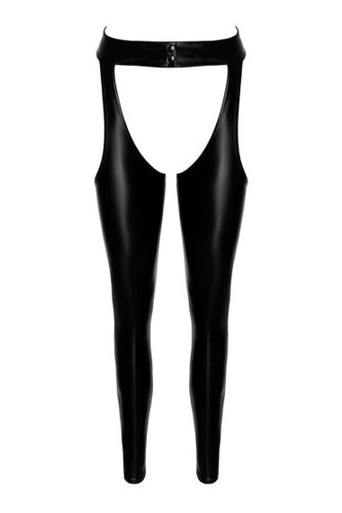Легінси Noir Handmade F323 Rebel, 3XL, black, під латекс, з відкритими стегнами та сідницями Sex Aura | Зображення 6