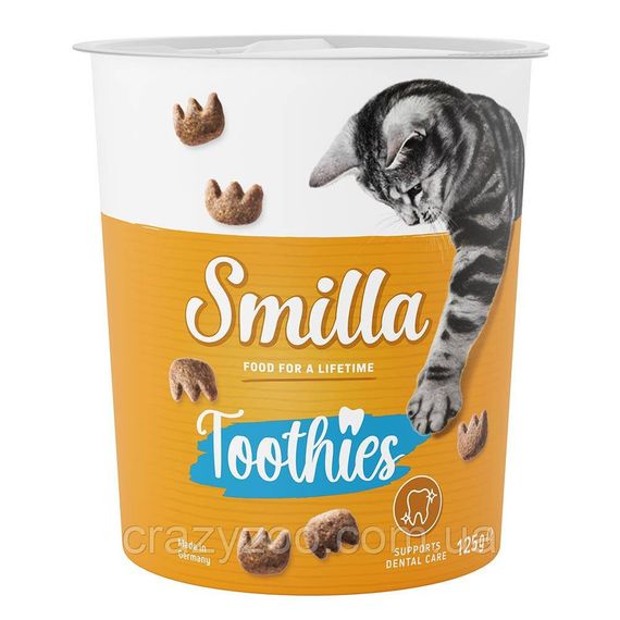 Ласощі для котів Smilla Toothies для зубів 125 гр 016507
