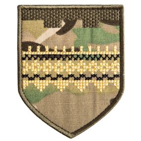 Шеврон IDEIA 87333 Україна 7,2*9,3  Габардин Хакі