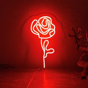 Неоновий світильник Троянда 200х380 acr-n000047