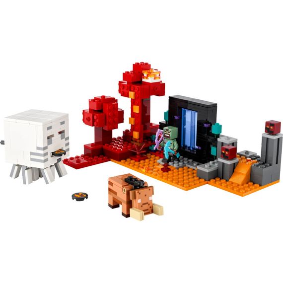 Конструктор LEGO Minecraft Засідка біля порталу в Нижній світ 352 деталей (21255) | Зображення 1