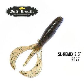 Силіконова приманка, Їстівний силікон Bait Breath SL-Remix 3,5" (8 шт.) (127 Olive/Green・Seed)