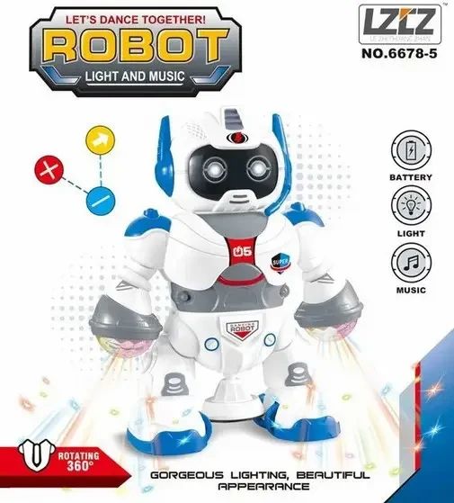 Танцующий Робот Robot Light And Music | Зображення 1