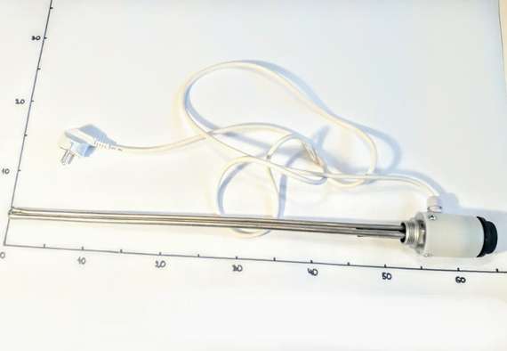 Тэн для радиатора 1500W с резьбой 1"и терморегулятором  (Украина) | Зображення 2