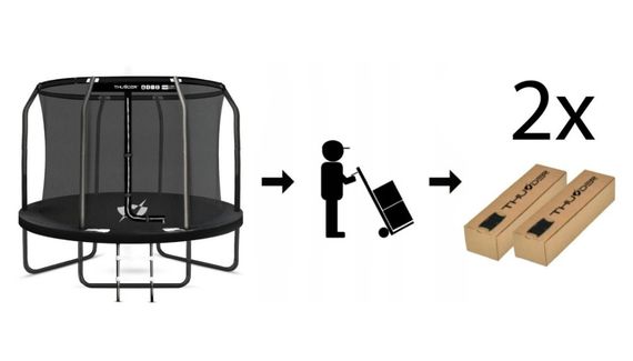 Батут із внутрішньою сіткою THUNDER Inside Elite 14FT 427 см Black | Зображення 4
