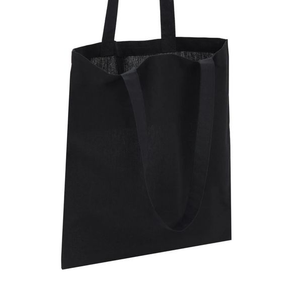 Екосумка для покупок Сумка-шоппер чорна, розмір 38 х 42 см (140 г/м2) | Зображення 2