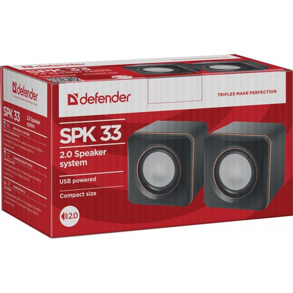 Акустика Defender 2.0 SPK 33 5W USB Black (65633) | Зображення 2