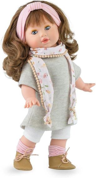 Испанская Функциональная Кукла Marina & Pau Виниловая Девочка Тина Брюнетка с Закрывающимися Глазами 42 см в Коробке