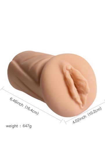 Мастурбатор — Olive Pussy Stroker колір тілесний Sex Aura | Зображення 6