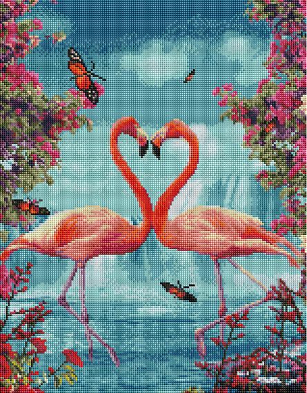 Пара фламінго