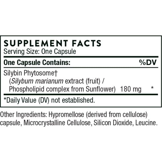 Комплекс для профілактики печінки Thorne Research Siliphos 90 Caps | Зображення 2