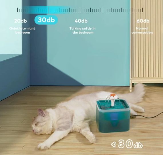 Питний фонтанчик для кішок AONBOY, підходить для маленьких собак, Фонтан для води для котів | Зображення 2