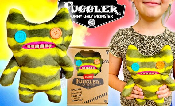 Мягкая игрушка Фуглер Fuggler -Indecisive Monster- 25 см - Laboratory Misfits by ZURU, в коробке