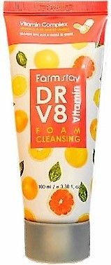 Вітамінна очисна пінка FarmStay DR.V8 Vitamin Foam Cleansing | Зображення 3