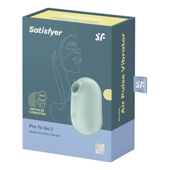 Вакуумный стимулятор с вибрацией Satisfyer Pro To Go 2 Mint | Зображення 6