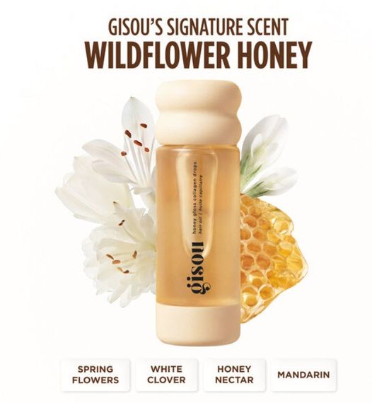 Олія-краплі для волосся Gisou Honey Gloss Collagen Drops Hair Oil  20 мл | Зображення 3