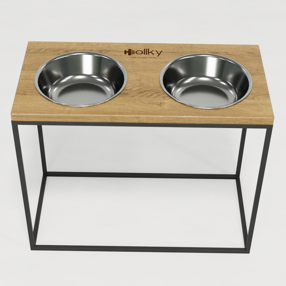 Миски на подставке для больших собак Hollky Base XL40 (2 × 1,8 л) BXL40-522640-GRNT | Зображення 4