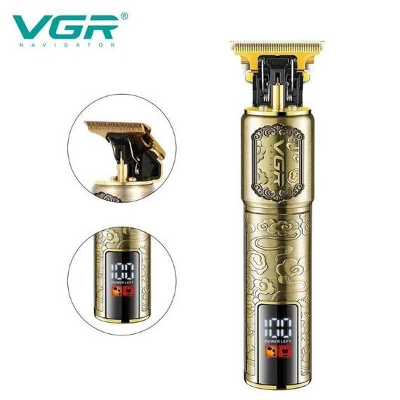 Машинка для стрижки волосся VGR V-073 акумуляторний бездротовий триммер для бороди VT-303 та вусів | Зображення 2