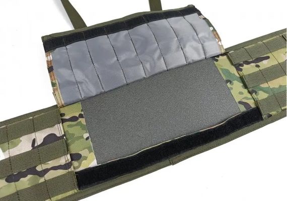 Тактичний пояс розвантажувальний РПС з кріпленнім MOLLE та плечовими лямками мультикам без підсумків | Зображення 4