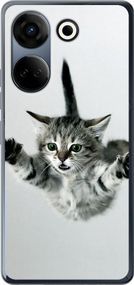 Чехол на Tecno Camon 20 Pro Летящий котёнок "2322u-3100-17620"
