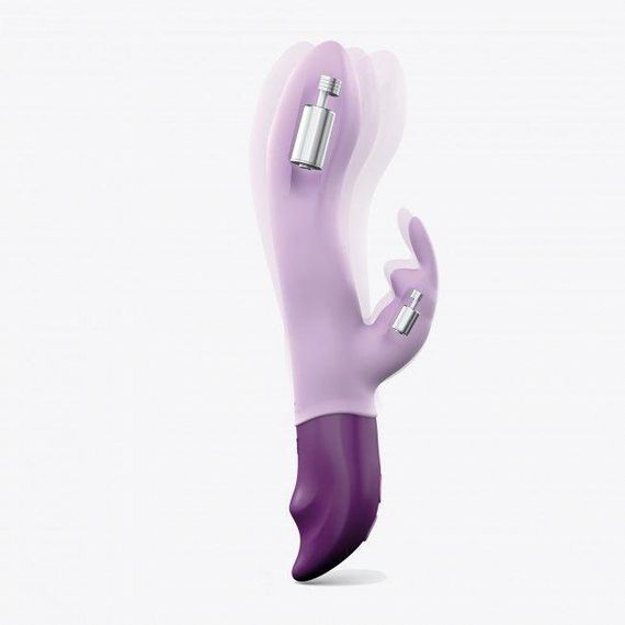 Вібратор-кролик Love To Love Hello Rabbit Violet з гнучким стовбуром і стимуляцією точки G, 2 мотори Sex Aura | Зображення 1