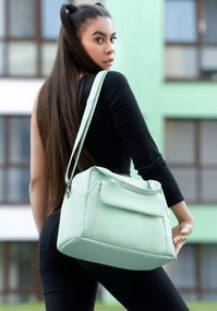 Жіноча спортивна cумка Sambag Vogue BKS м'ятна 37 х 25 х 16 см (90153014)