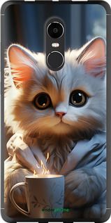 Чохол на Xiaomi Redmi Note 4X Білий кіт "5646t-951-2448"