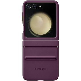 Шкіряний чохол Leather Case (AAA) для Samsung Galaxy Z Flip5 Blue Purple
