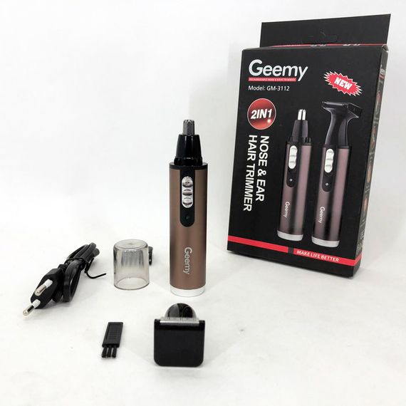 Тример GEMEI GM-3112 2в1, електробритва з насадками для бороди, триммер для бороди, триммер бездротової | Зображення 9