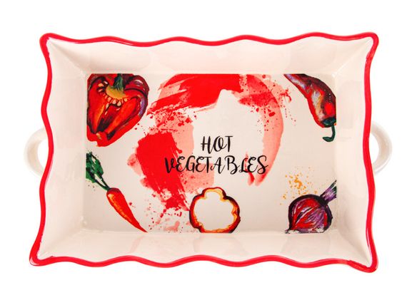 Керамическое блюдо для запекания Hot Veggie Baker 29х18х6 см