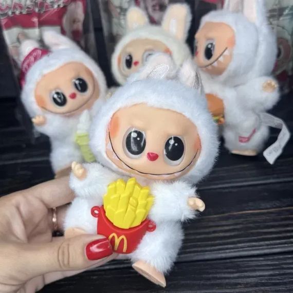 Іграшка Лабубу сюрприз м'який брелок Labubu McDonalds Coca-Cola Series для сумки ключів | Зображення 3