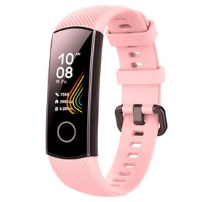 Силіконовий ремінець Primo для фітнес-браслета Huawei Honor Band 4 / 5 - Pink