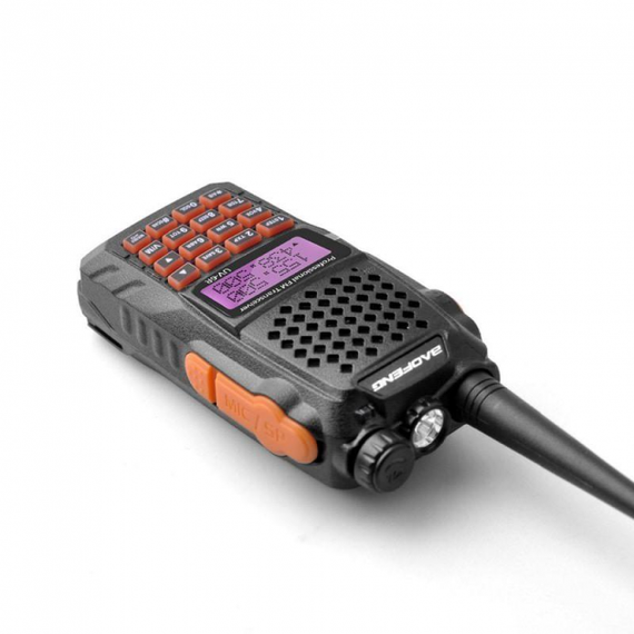Рація професійна дводіапазонна Baofeng UV-6R портативна з вбудованим FM радіоприймачем чорна | Зображення 3