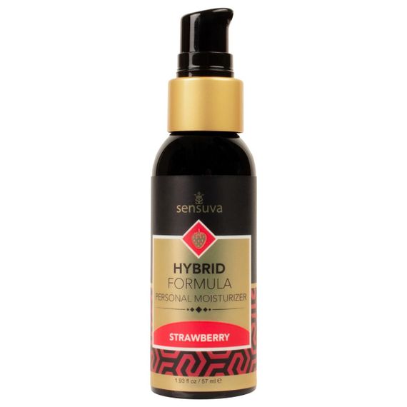 Змазка водно-силіконова Sensuva Hybrid Strawberry (57 мл) без цукру, можна для оральних пестощів