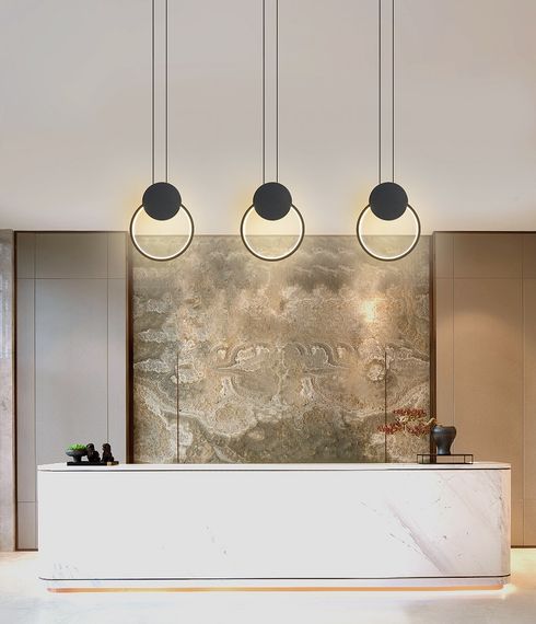 Люстра світлодіодна підвісна LED світильник для квартири на стелю лед 27132 Чорний 30-200х20х10 см. | Зображення 4