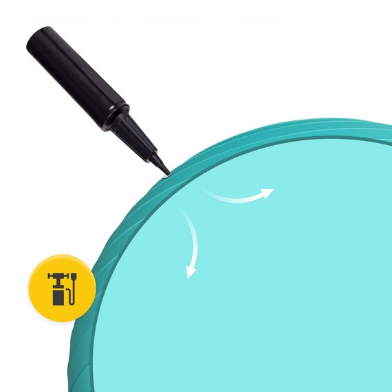 М'яч для фітнесу (фітбол) 4FIZJO 65 см Anti-Burst Mint (P-5905973404761) | Зображення 2