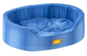 Лежак для собак и котов Ferplast Dandy 80 Jeans синий 80x55x18 см 82944083
