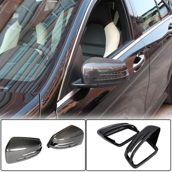 Накладки на Зеркала Карбон для Mercedes C-class W204 2007-2015 гг | Зображення 1