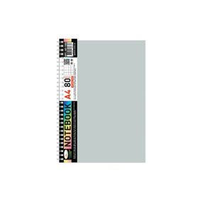 Блокнот А4 АП-1502(Grey) 80 аркушів, пружина збоку