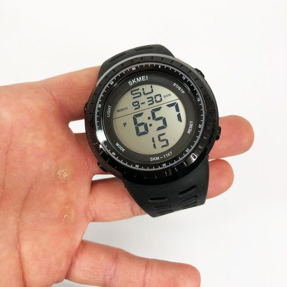 Чоловічі водостійкі кварцові годинники SKMEI 1167BK, Армійські годинники мілітарі YZ-86 | Зображення 4