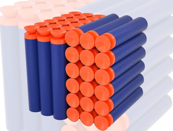 Патроны с присосками для NERF Игрушечные пули стрелы для бластеров Нерф EKIND Suction Foam Darts Elite 10шт. | Зображення 2