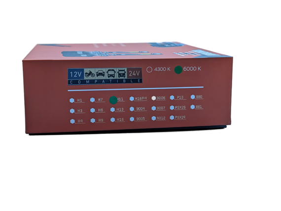 Комплект світлодіодних ламп R20 H4 100W Canbus 6000K 12/24V | Зображення 3