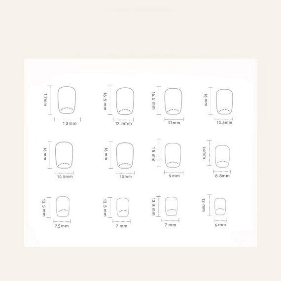 Накладные короткие ногти с клеем CF046 Бордовый 24 штуки (A9433) | Зображення 4