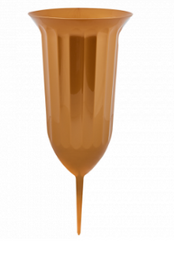 Вазон Флора зі штирем d16см бронзовий Алеана