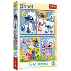 Пазл Trefl Lilo&Stitch Зі Стічем не нудно 2x70 (5900511344448)