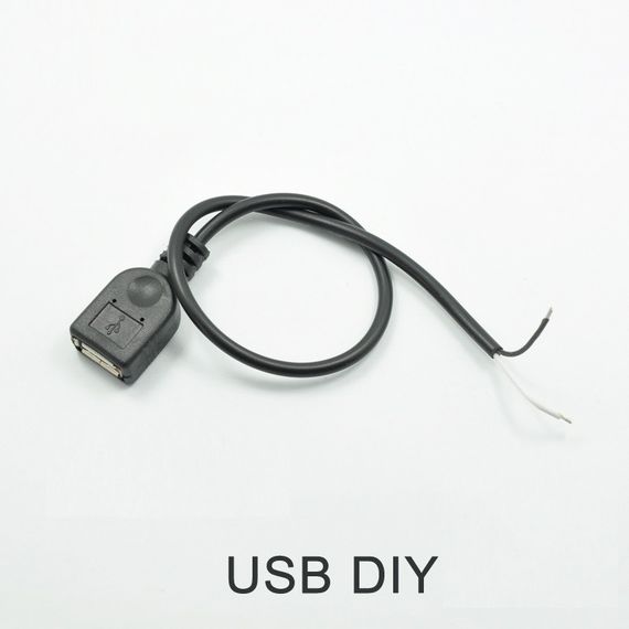 Роз'єм USB "мама" з кабелем 30см.