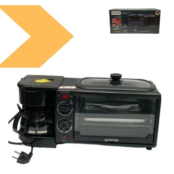 Електродуховка 3 в 1 Rainberg RB-2286-B (45542-RB-2286 B_1299) | Зображення 3